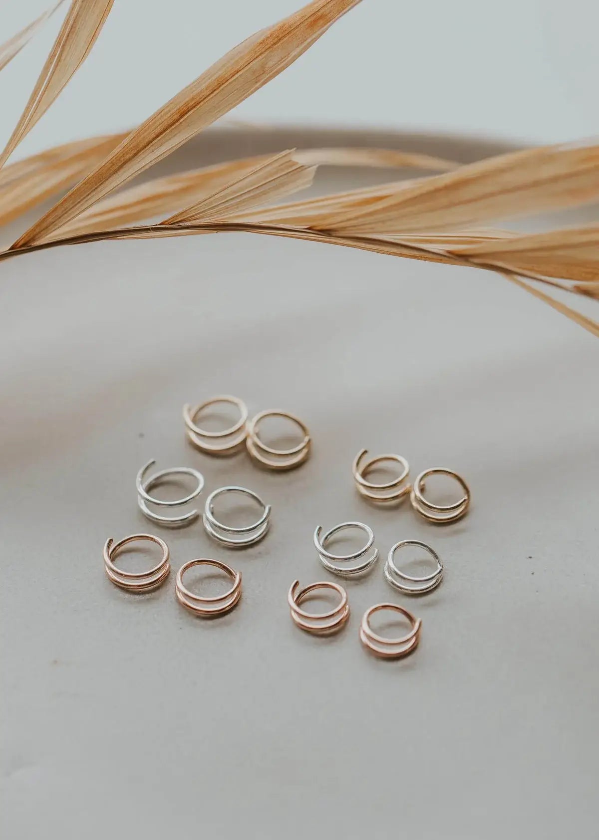 Tiny Twist Earrings | 14kt Gold Fill + Sterling Silver: Larger - 8MM / Classic / 14kt Gold Fill