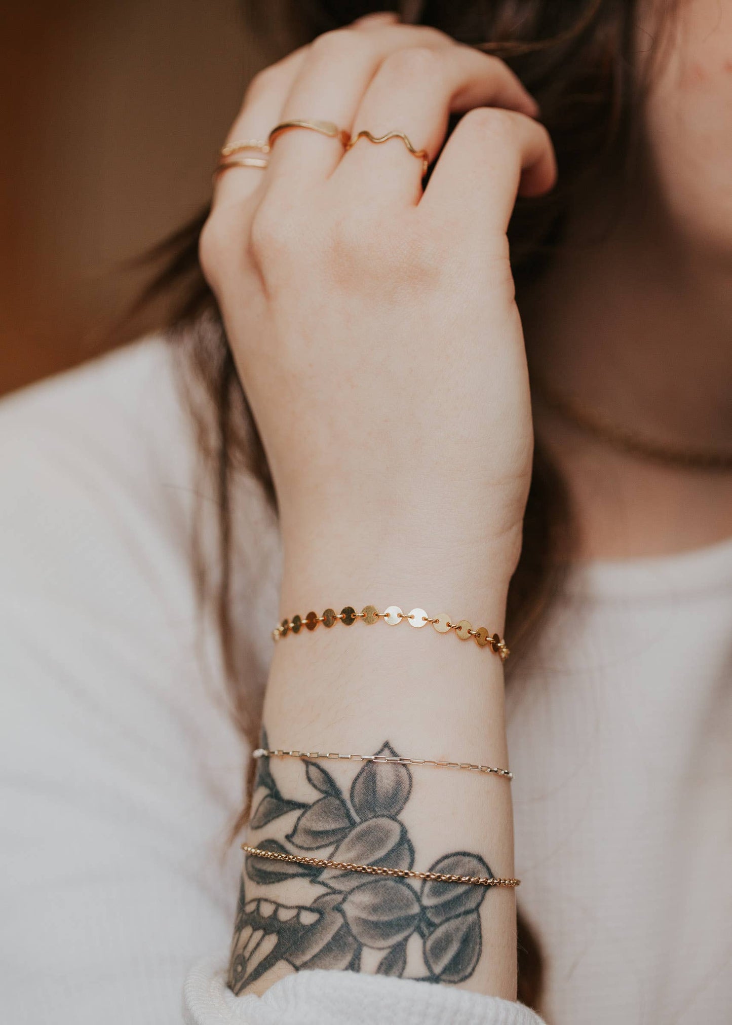 Confetti Bracelet | 14kt Gold Fill + Sterling Silver: 14kt Gold Fill
