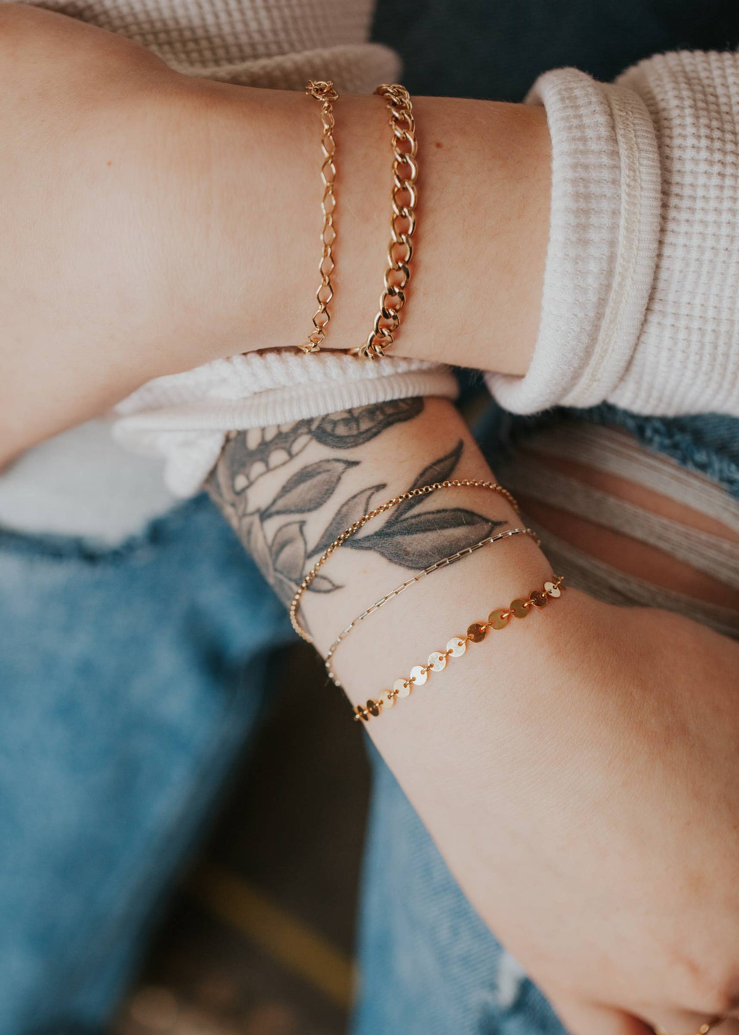 Confetti Bracelet | 14kt Gold Fill + Sterling Silver: 14kt Gold Fill