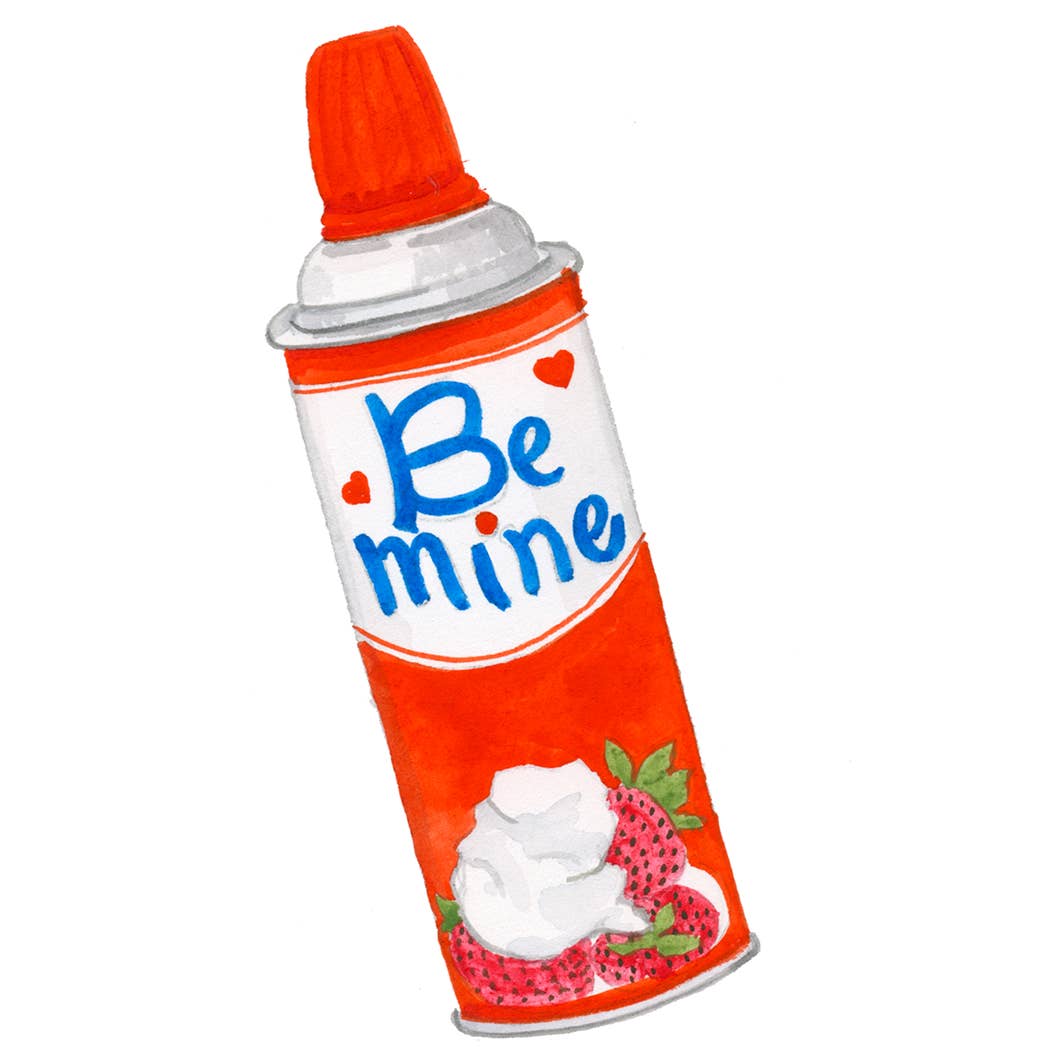 Be Mine Whipped Cream Card