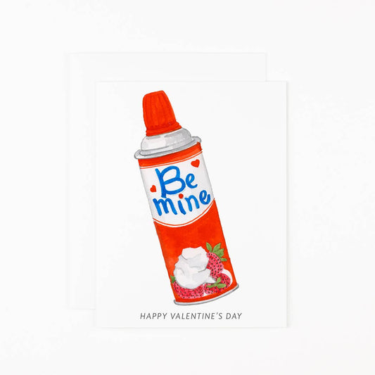 Be Mine Whipped Cream Card