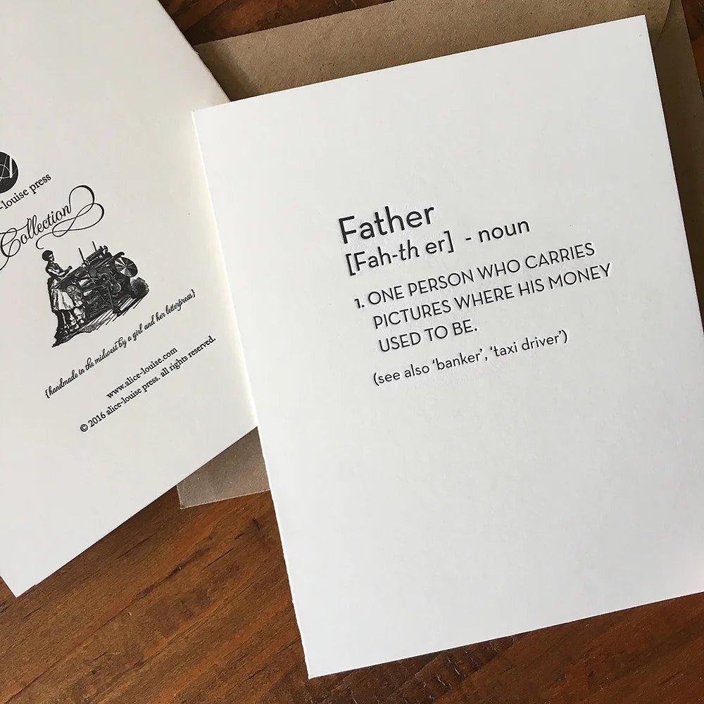 Father Definition Card