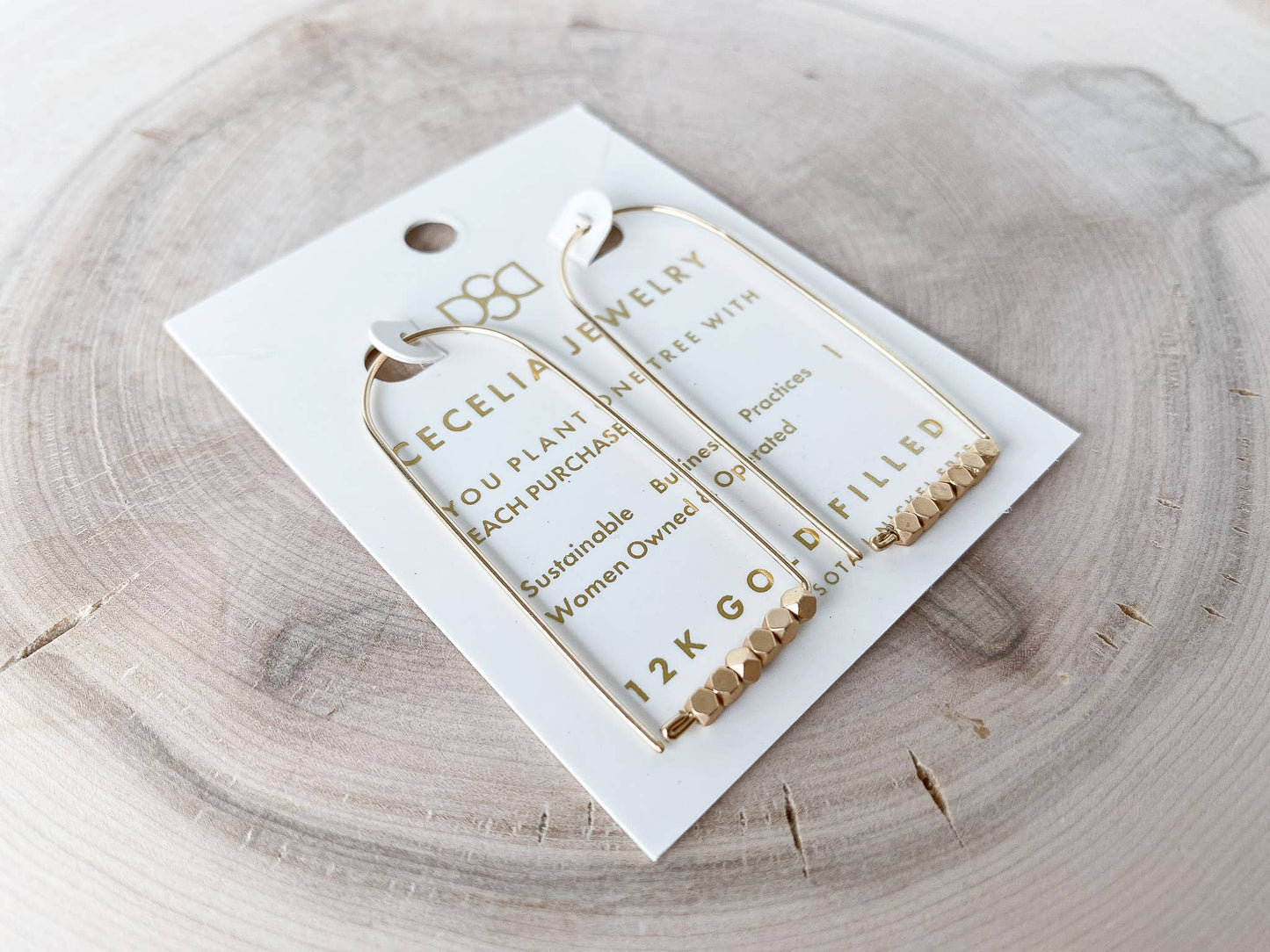 Earrings -12k Gold Filled Geometric
