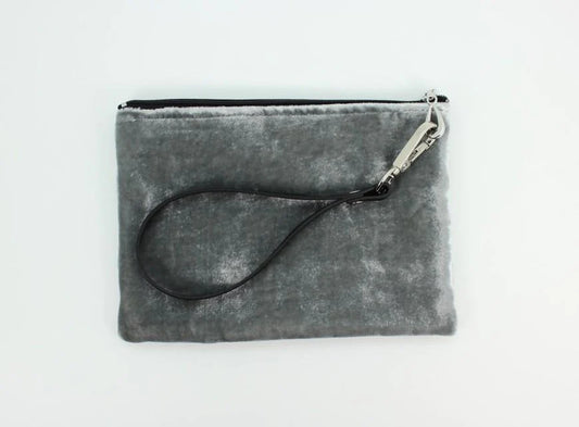 Velvet Wristlet Silver