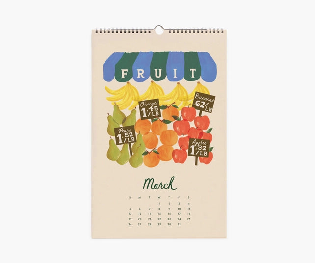 Fruit Stand 2023 Wall Calendar