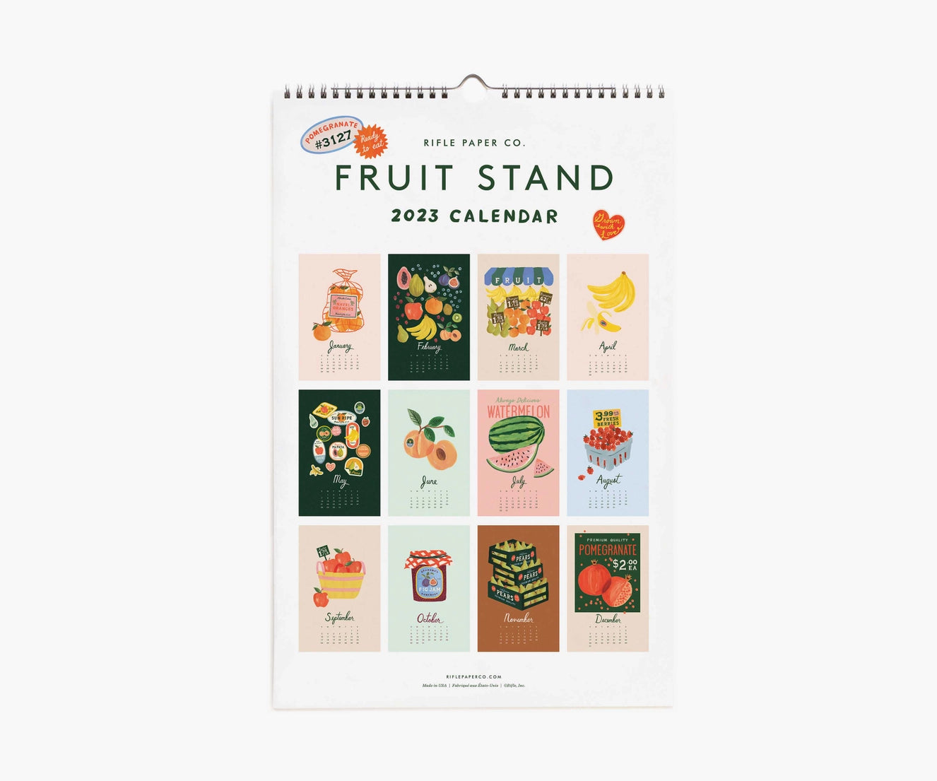 Fruit Stand 2023 Wall Calendar