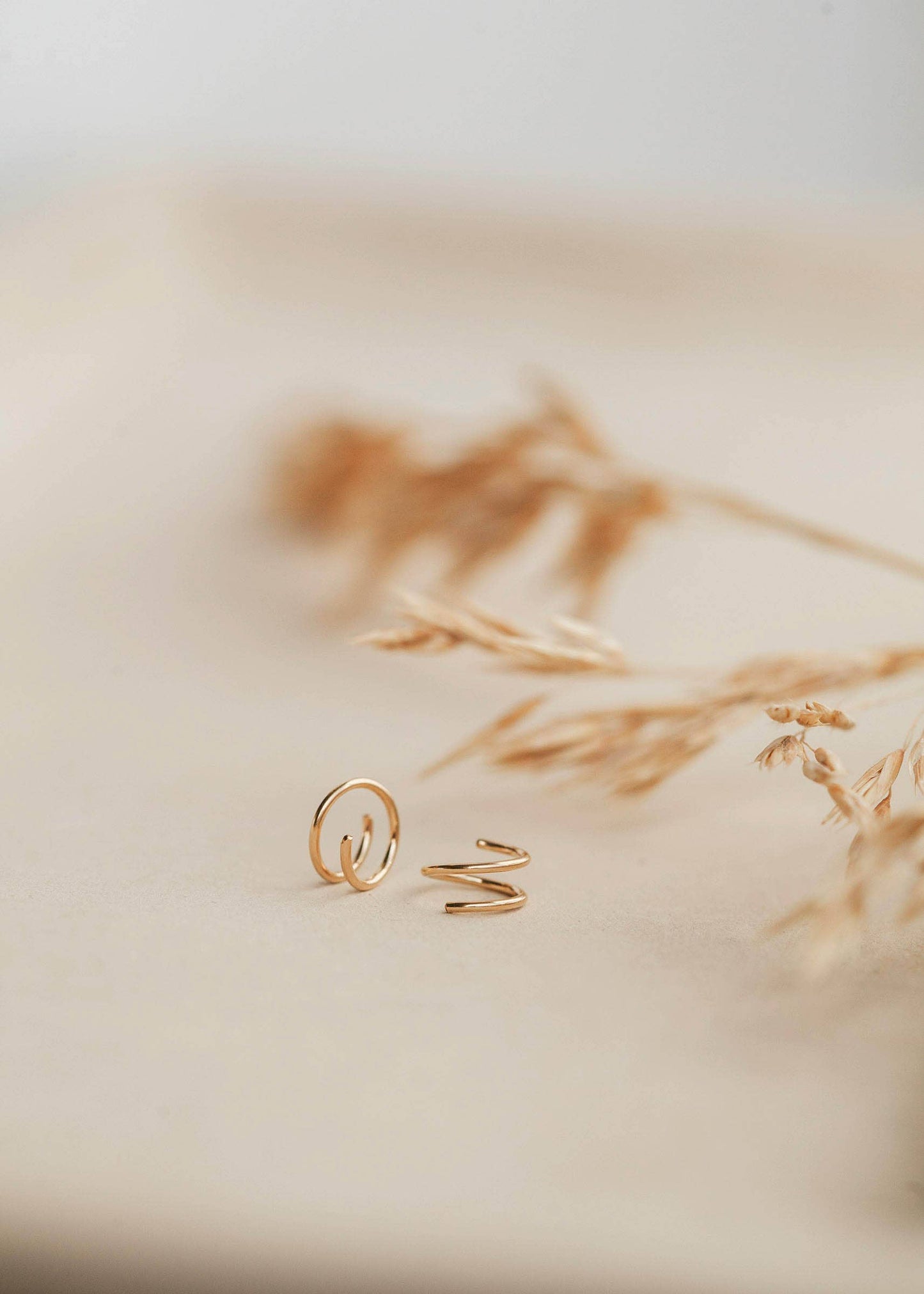 Tiny Twist Earrings | 14kt Gold Fill + Sterling Silver: Larger - 8MM / Twisted / 14kt Gold Fill