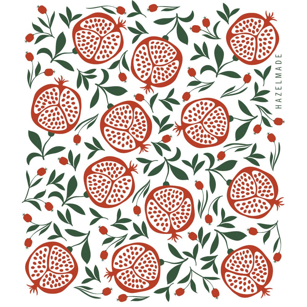 Pomegranates Tea Towel | Kitchen Decor | Holiday