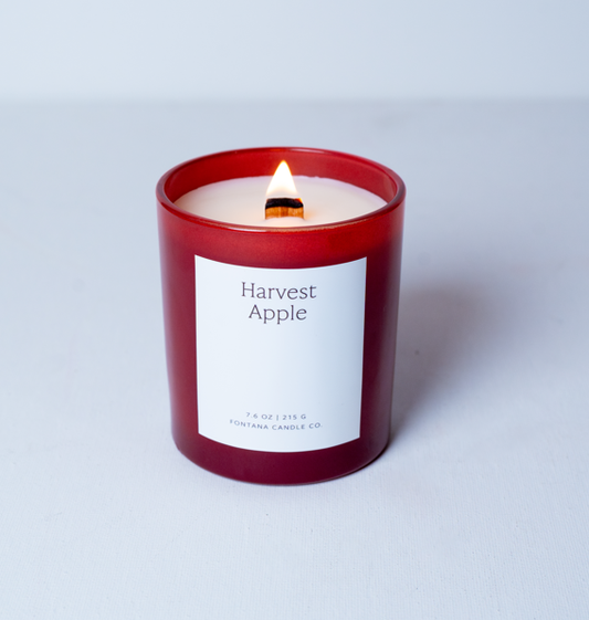 The Illuminated Beeswax Essential Oil Candle Collection: Harvest Apple