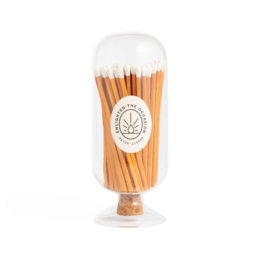 Cloche with Cinnamon White Matchsticks