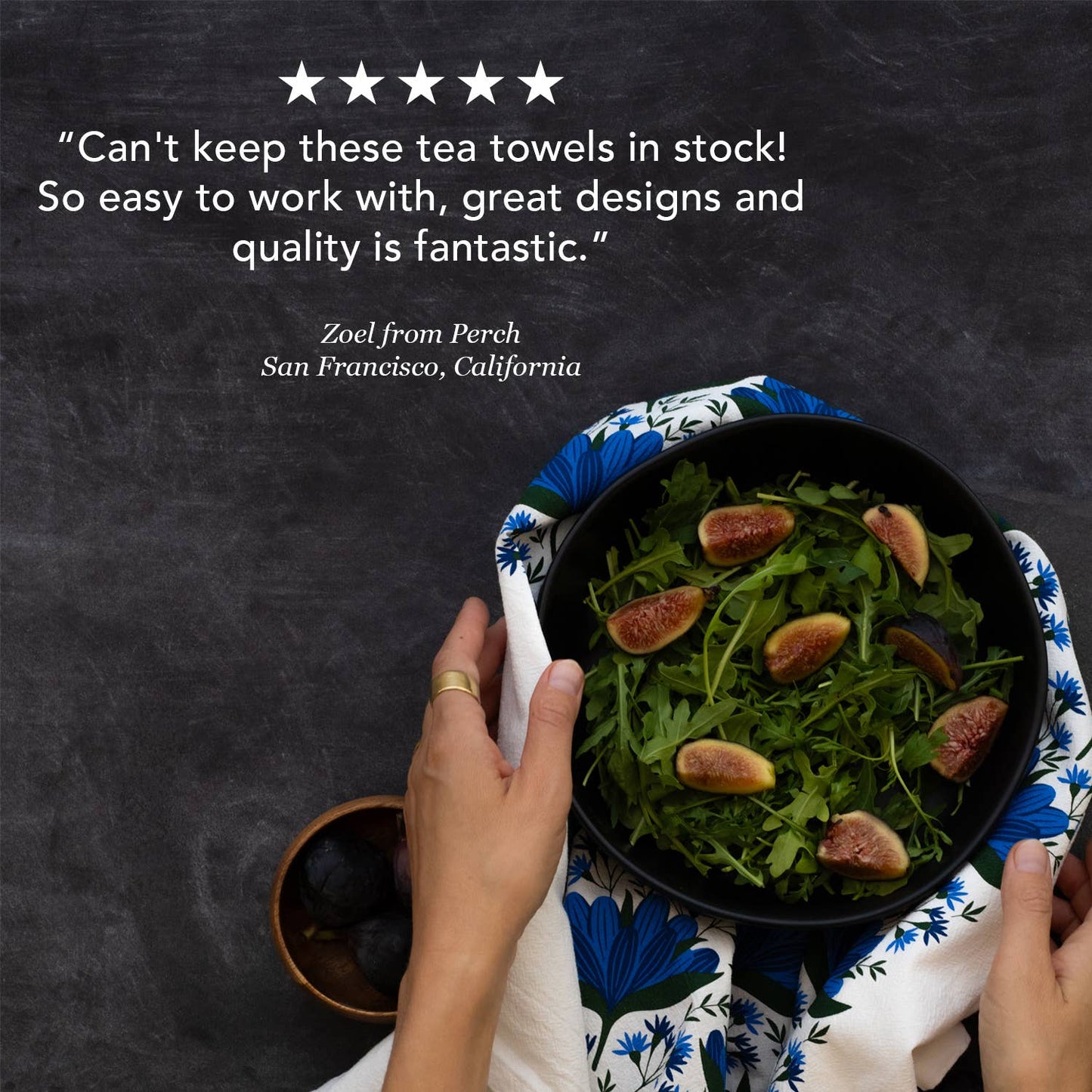 Winter Berry Tea Towel | Kitchen Decor | Holiday