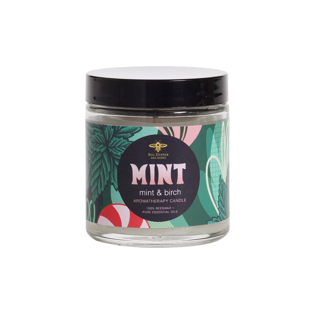 Apothecary Glass Candles – Beeswax Aromatherapy – Holiday: Pine