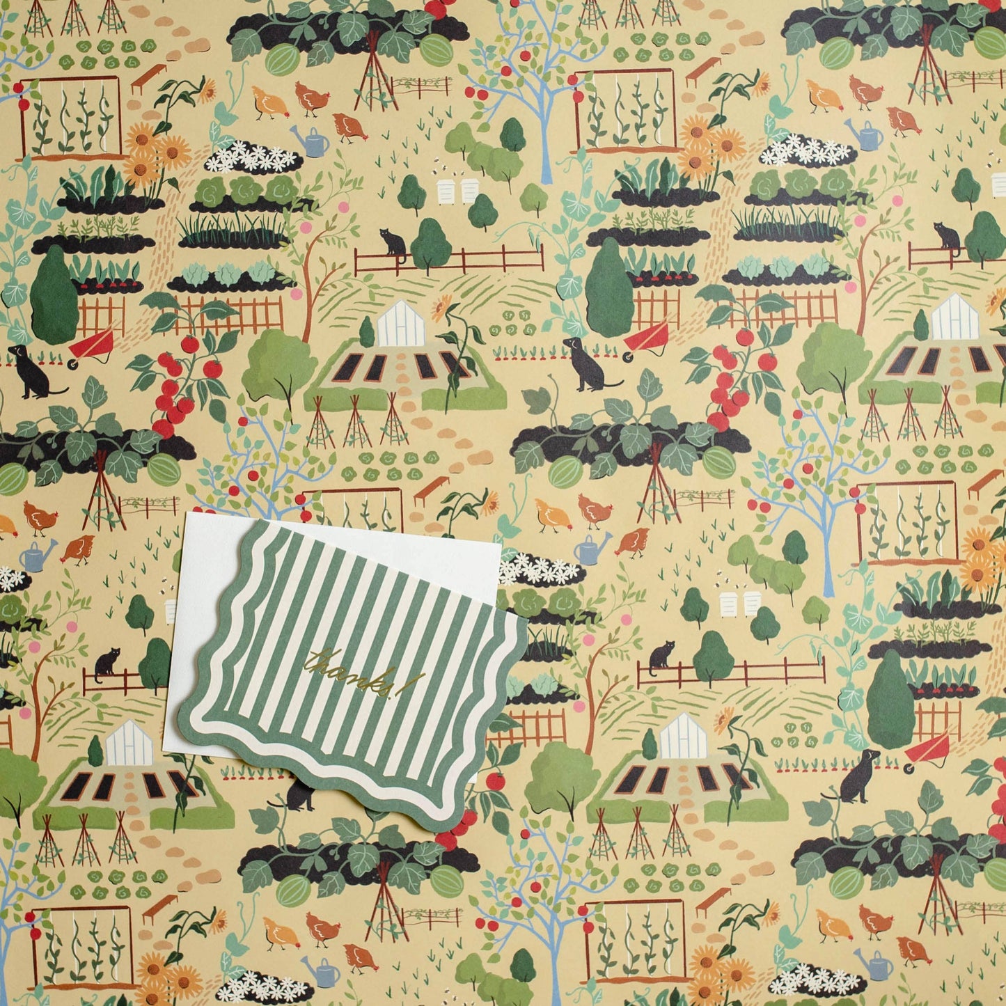 Veggie Garden Wrap: Single Sheet