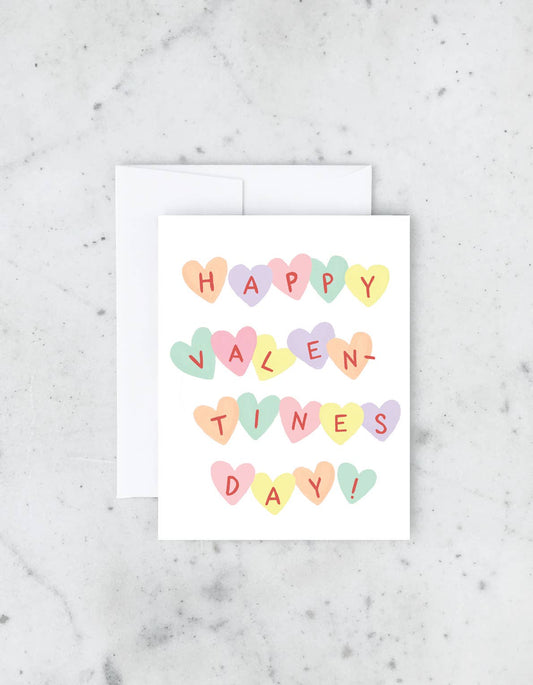 Conversation Hearts Card