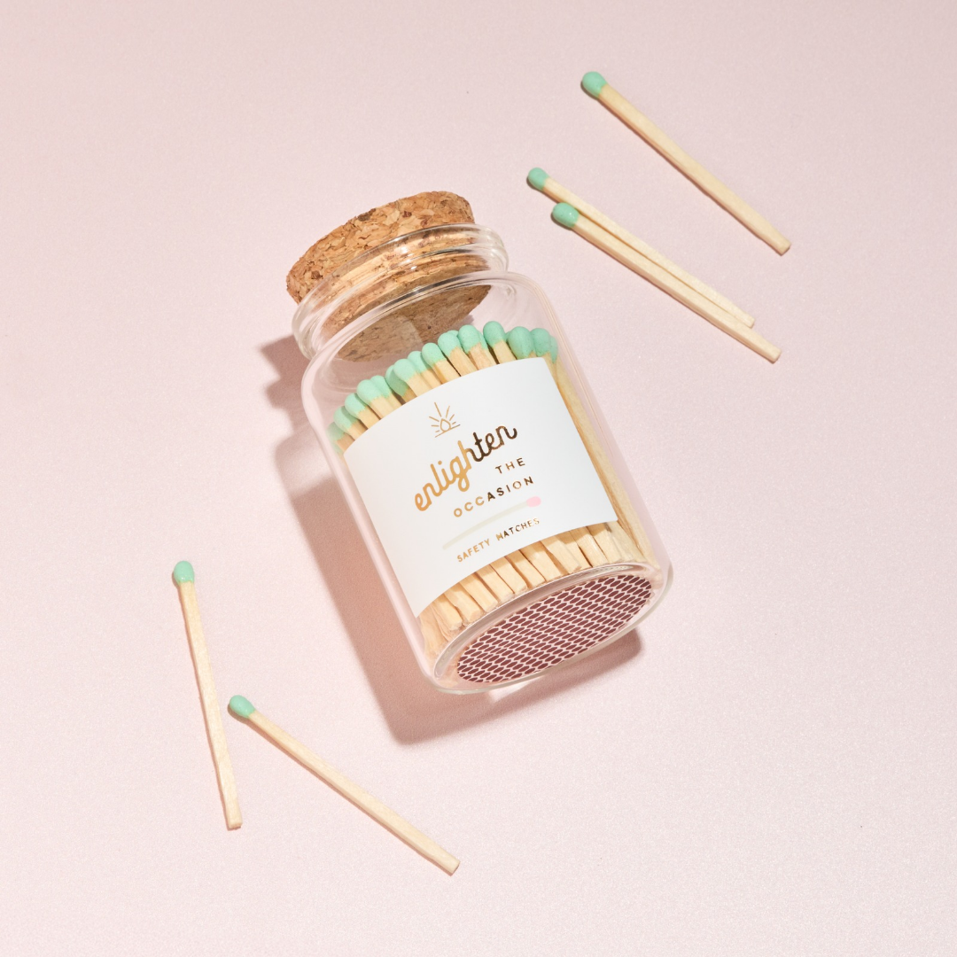 Lux Mini Match Corked Vial with Mint Matchsticks