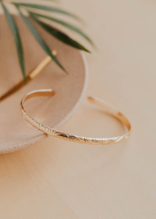 Flora Cuff | 14kt Gold Fill + Sterling Silver: 14kt Gold Fill