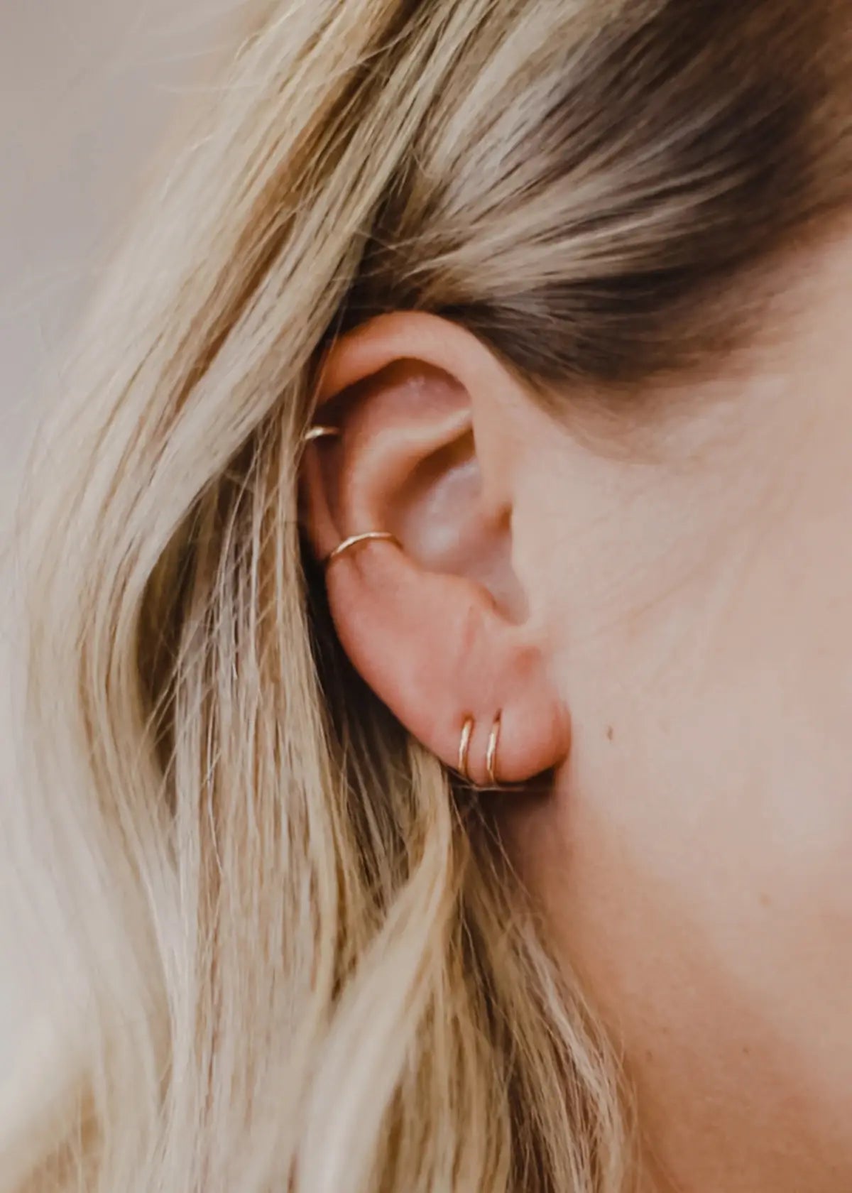 Tiny Twist Earrings | 14kt Gold Fill + Sterling Silver: Larger - 8MM / Classic / 14kt Gold Fill