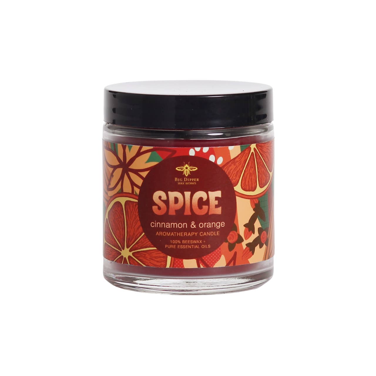 Apothecary Glass Candles – Beeswax Aromatherapy – Holiday: Spice