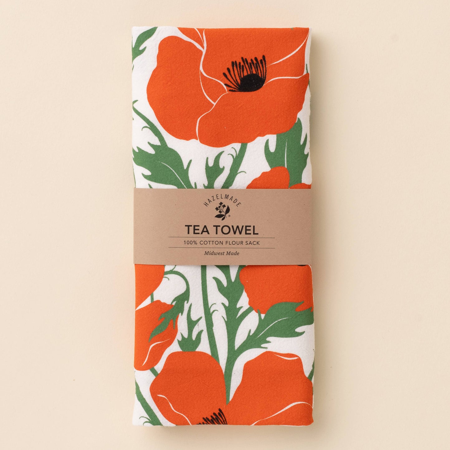 Poppy Tea Towel | Kitchen Decor