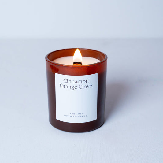 The Illuminated Beeswax Essential Oil Candle Collection: Cinnamon Orange Clove