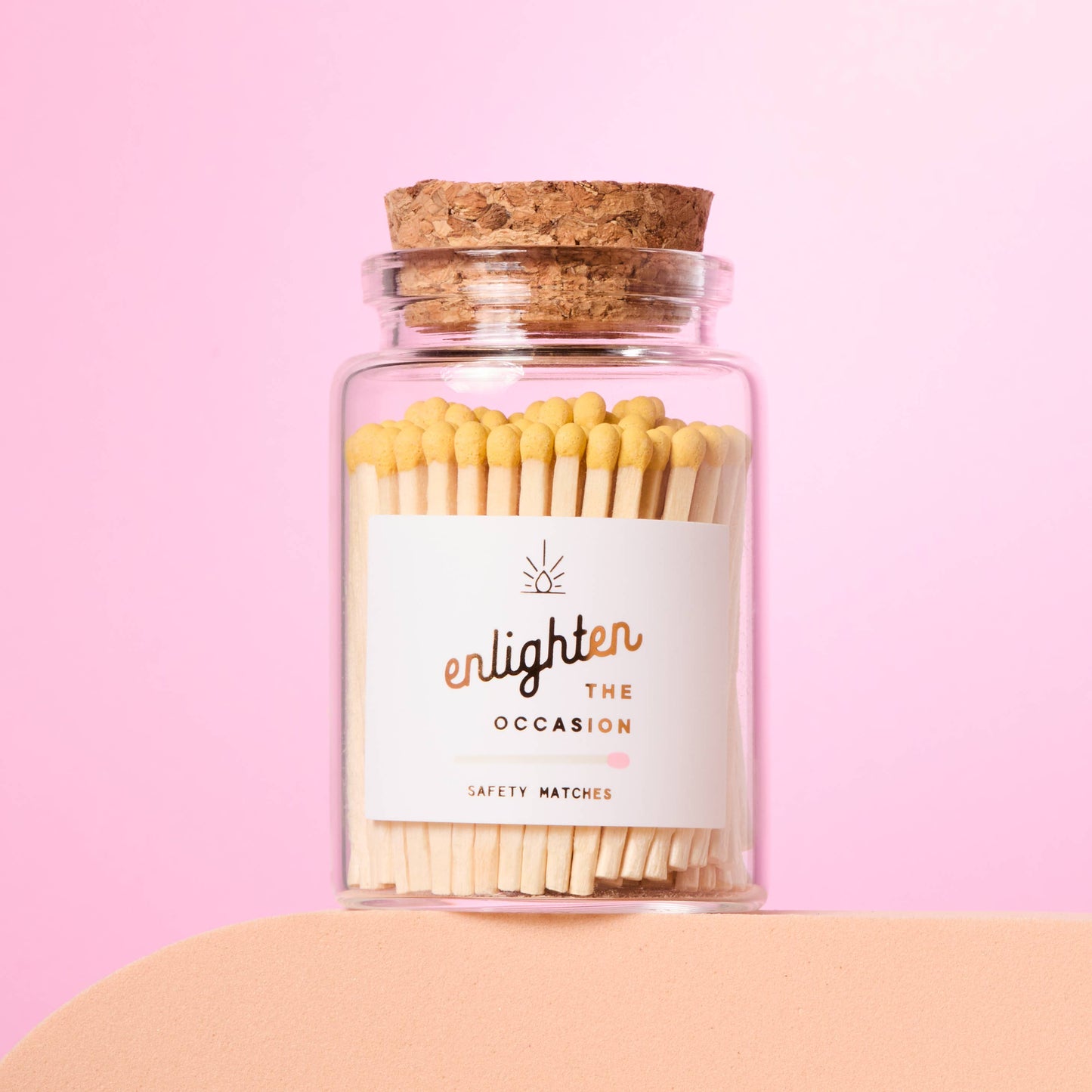 Lux Mini Match Corked Vial with Yellow Matchsticks