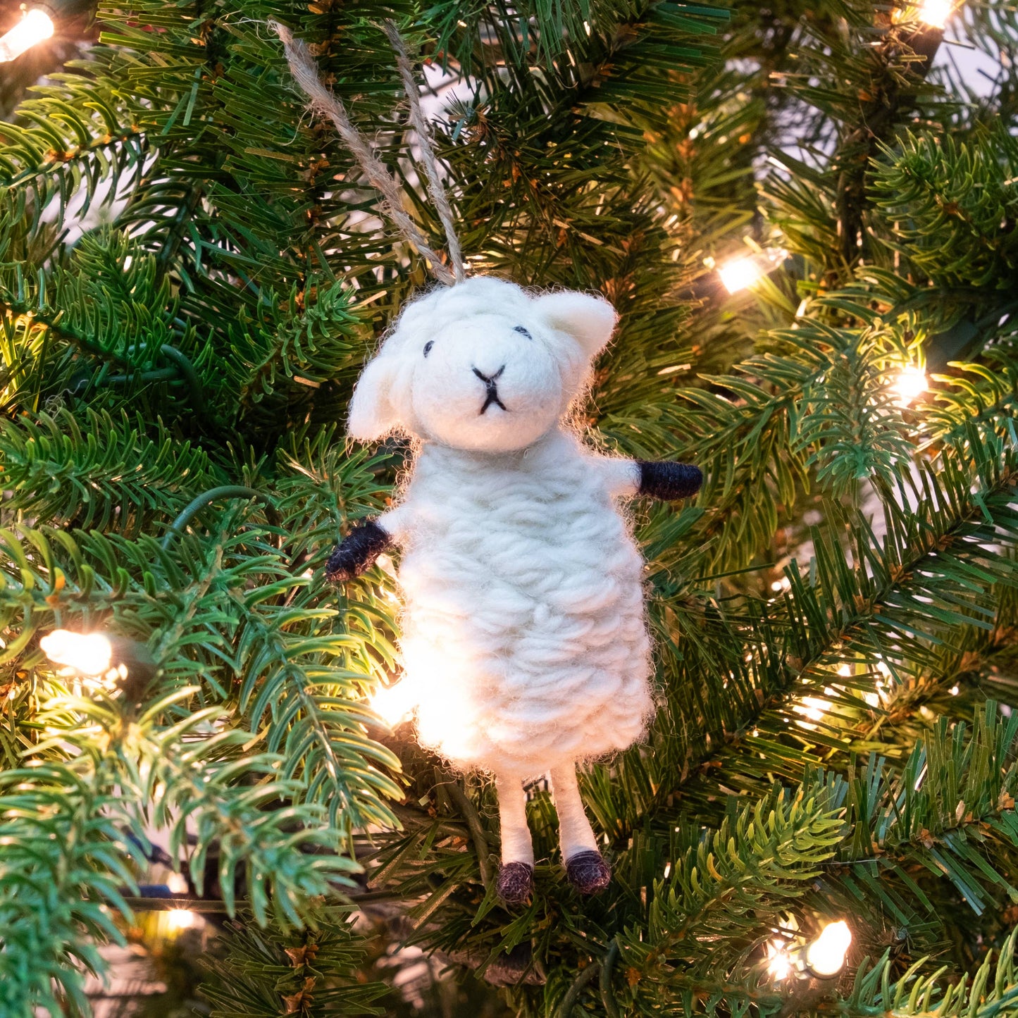 Ornament White Sheep