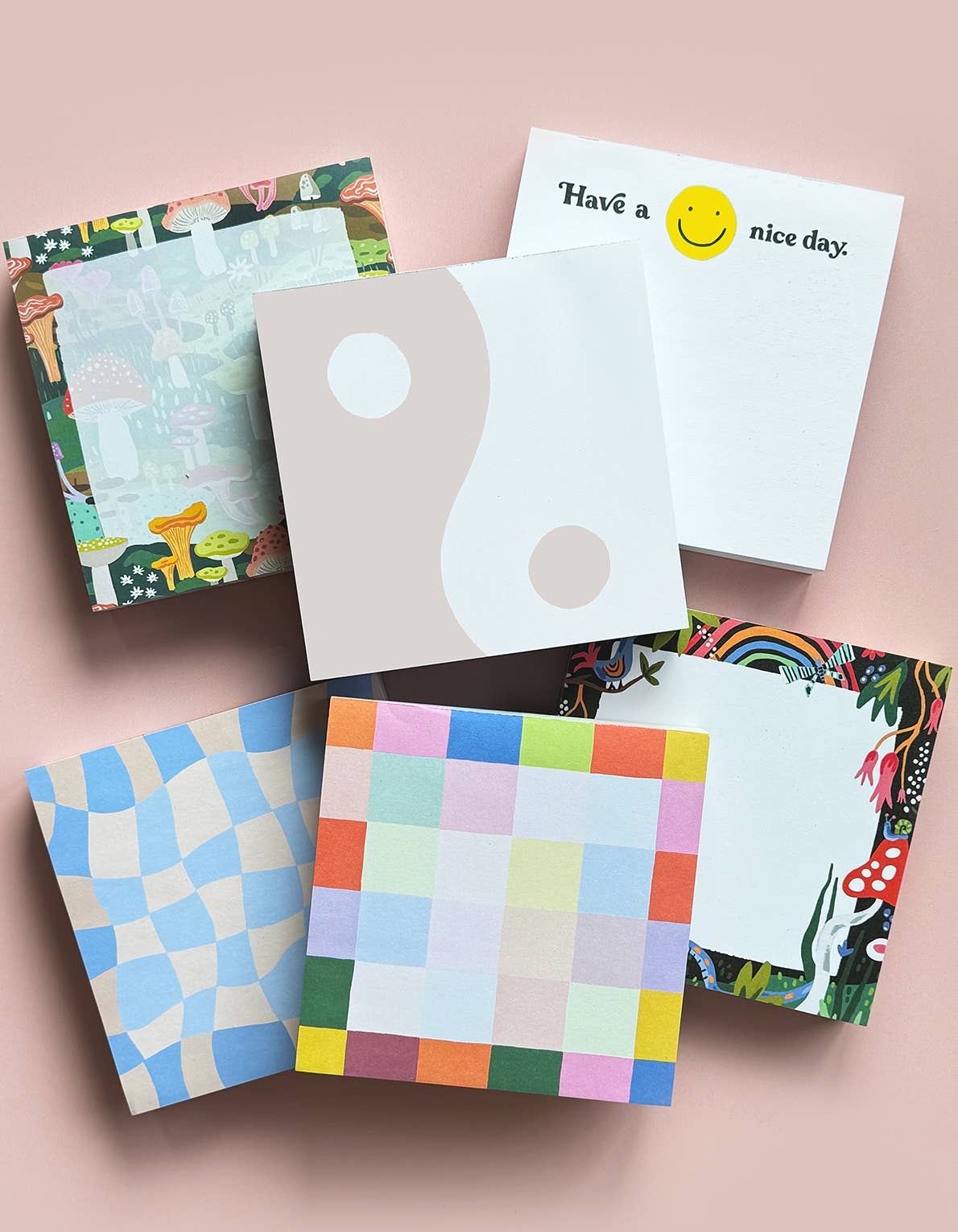 Warped Check 200 Sheet Jumbo Desk Pad