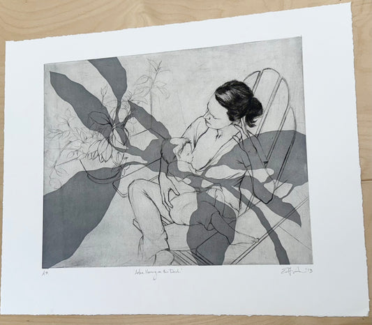 Adam Nursing on the Deck - Erin Holscher Almazon Print