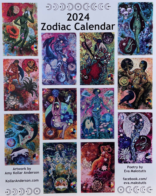 Amy Kollar Anderson 2024 Zodiac Calendar