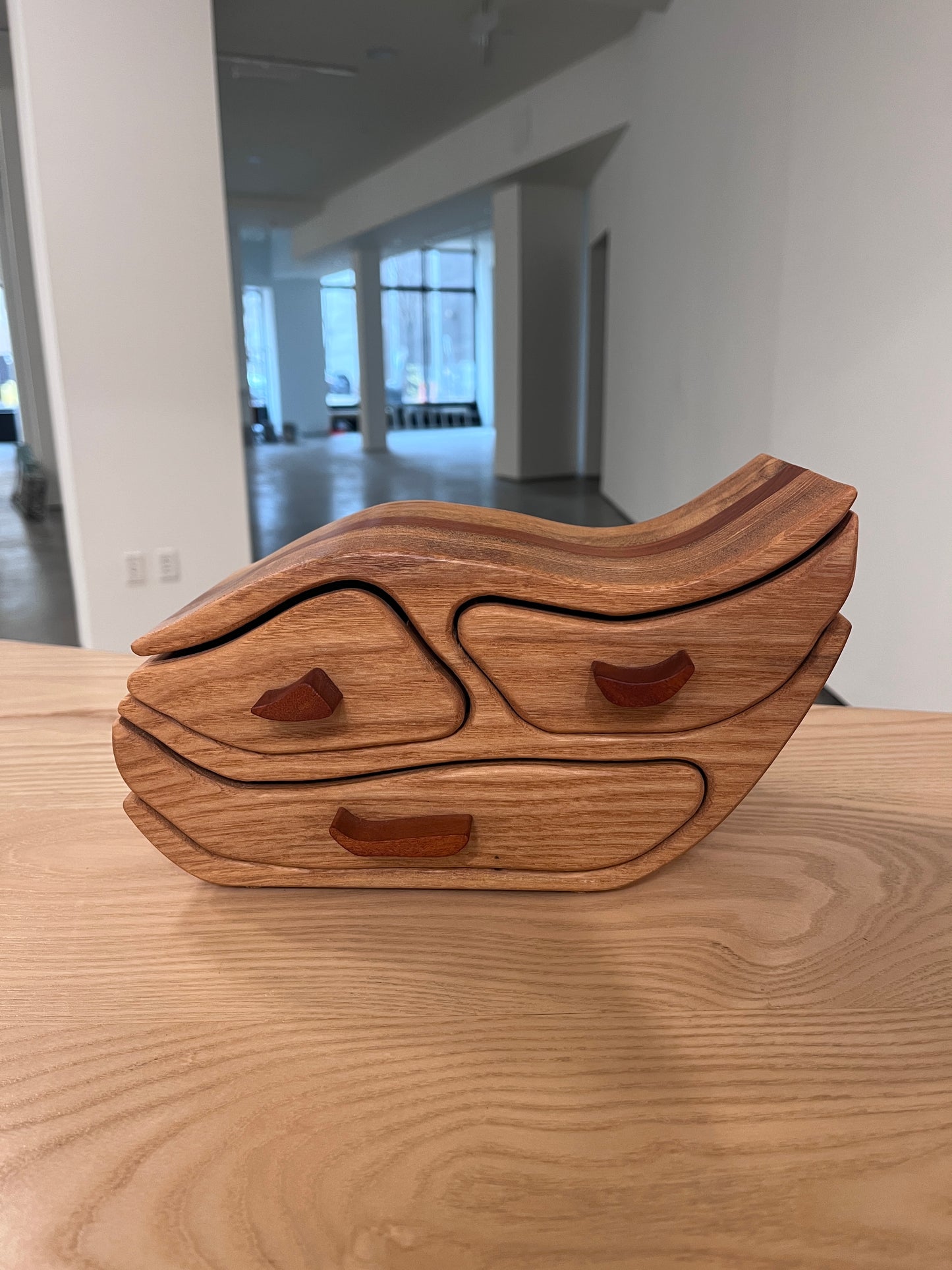 Bob Pricer - 3 Drawer Spalted Ash & Cherry Stingray Box