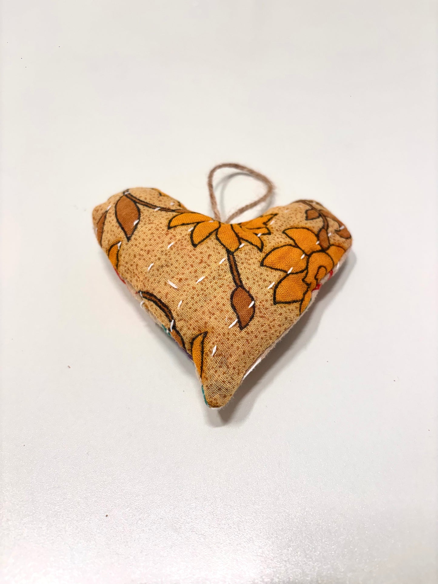 Rebecca Sexton - Kantha Heart Ornament