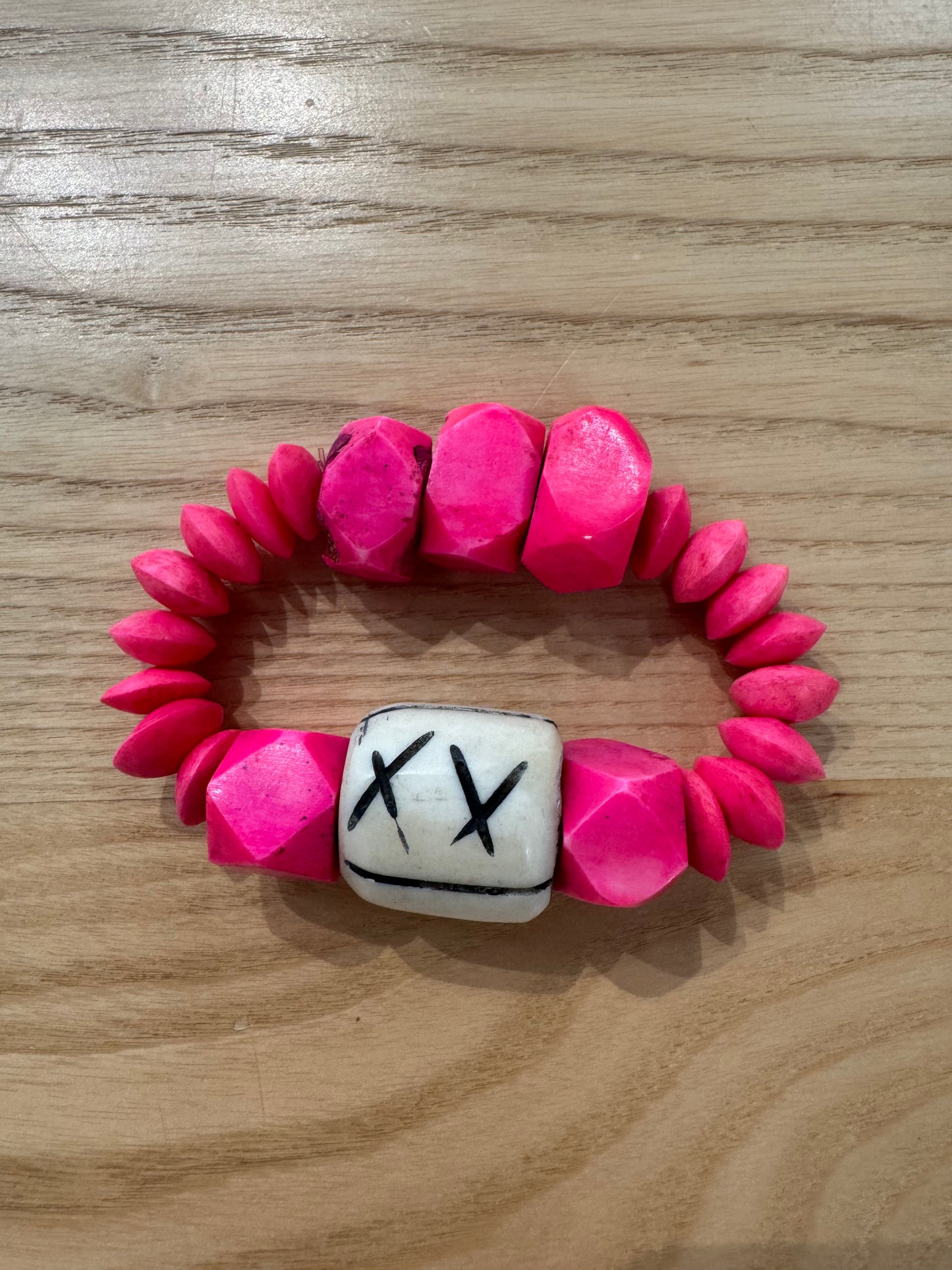 Toni Dunbar - Chunky Hot Pink Bracelet