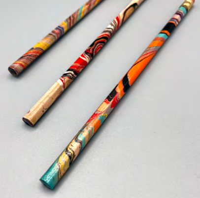 JC Marbling-Marbled pencils 3pk