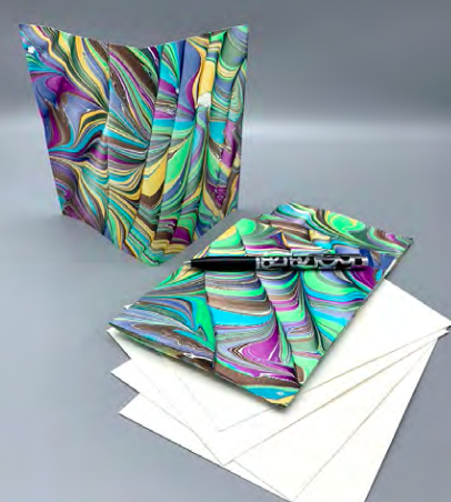 JC Marbling - Greeting Cards 4 pk