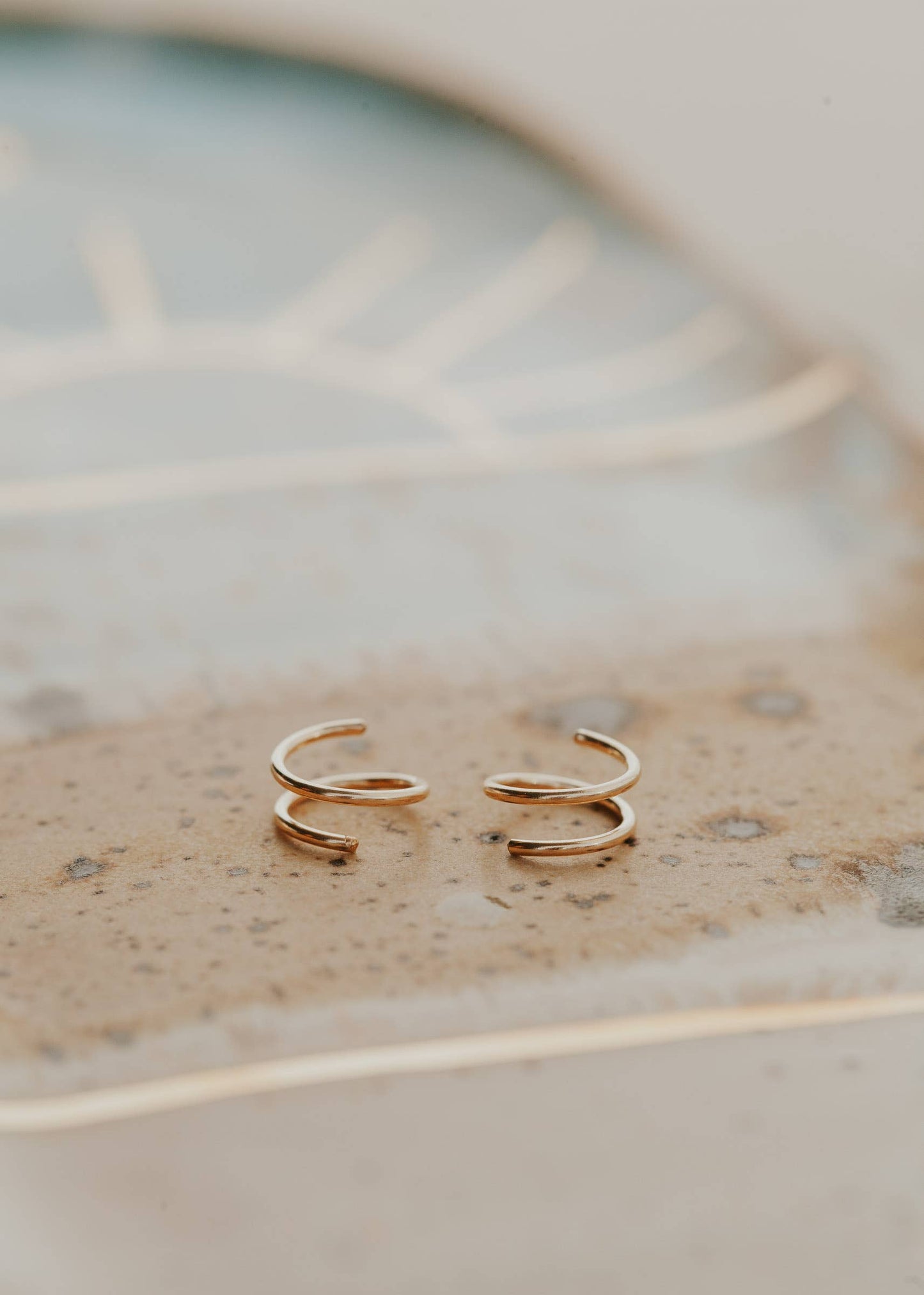 Tiny Twist Earrings | 14kt Gold Fill + Sterling Silver: Larger - 8MM / Twisted / 14kt Gold Fill