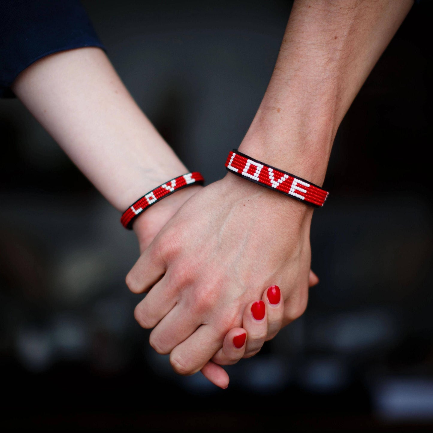 Skinny LOVE Bracelet - Red: Regular