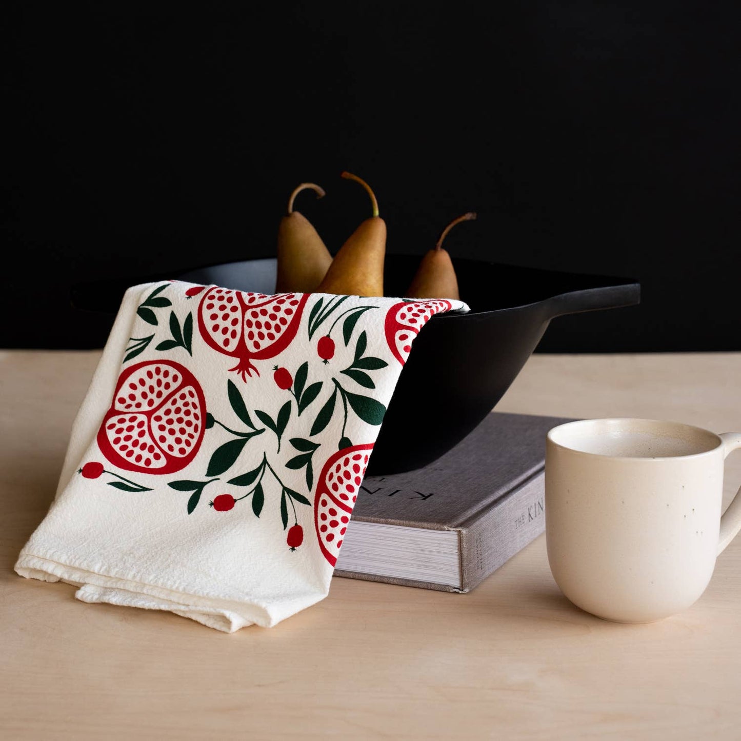 Pomegranates Tea Towel | Kitchen Decor | Holiday