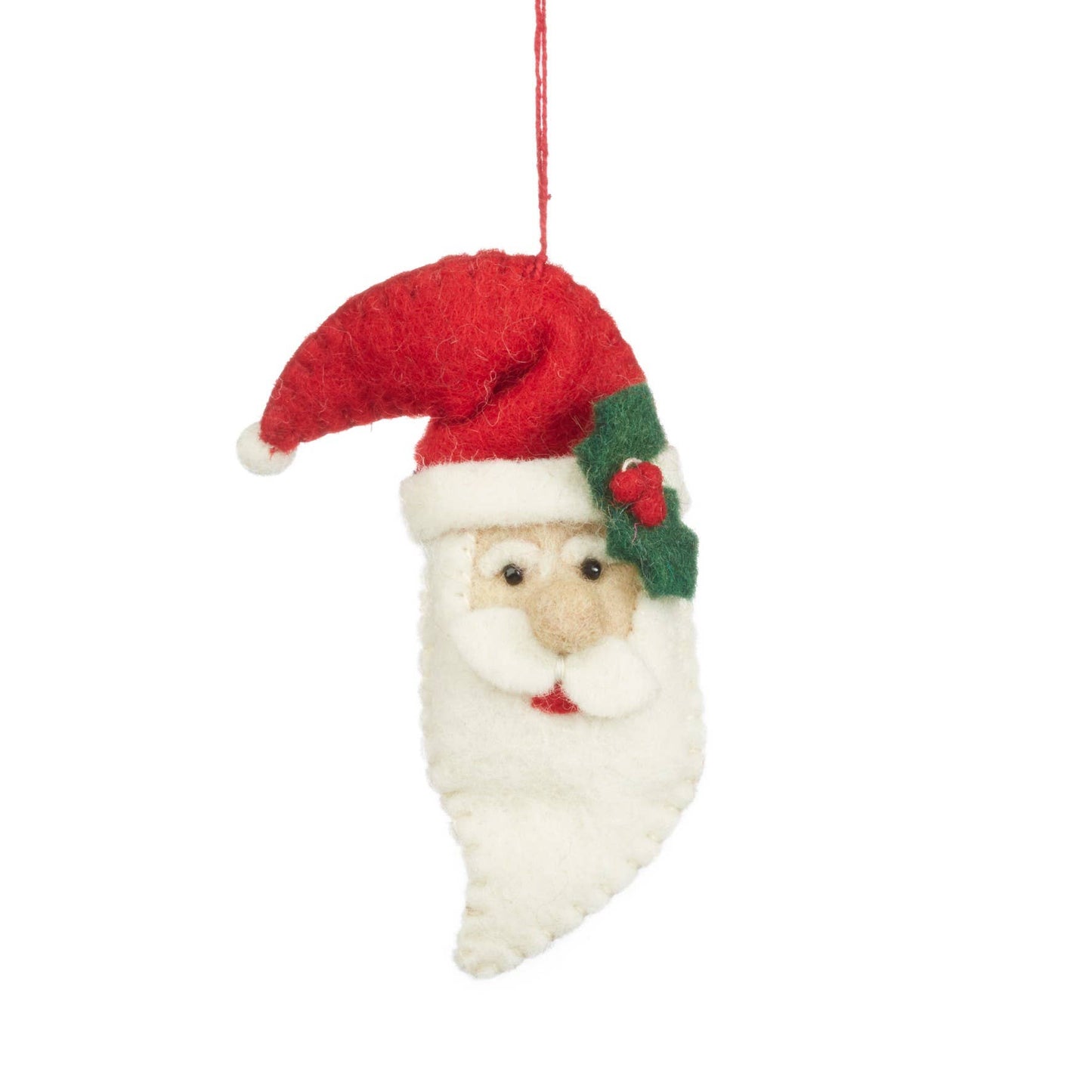 Handmade Felt Traditional Santa Christmas Tree Hanging Decor