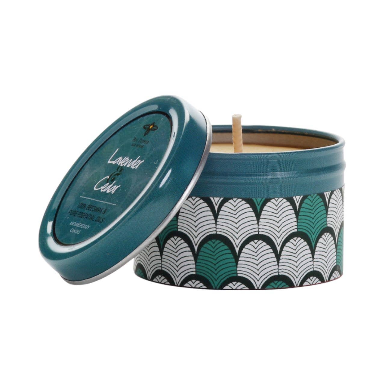 Tin Candles – 100% Pure Beeswax – Illuminate Collection: Clementine & Spruce