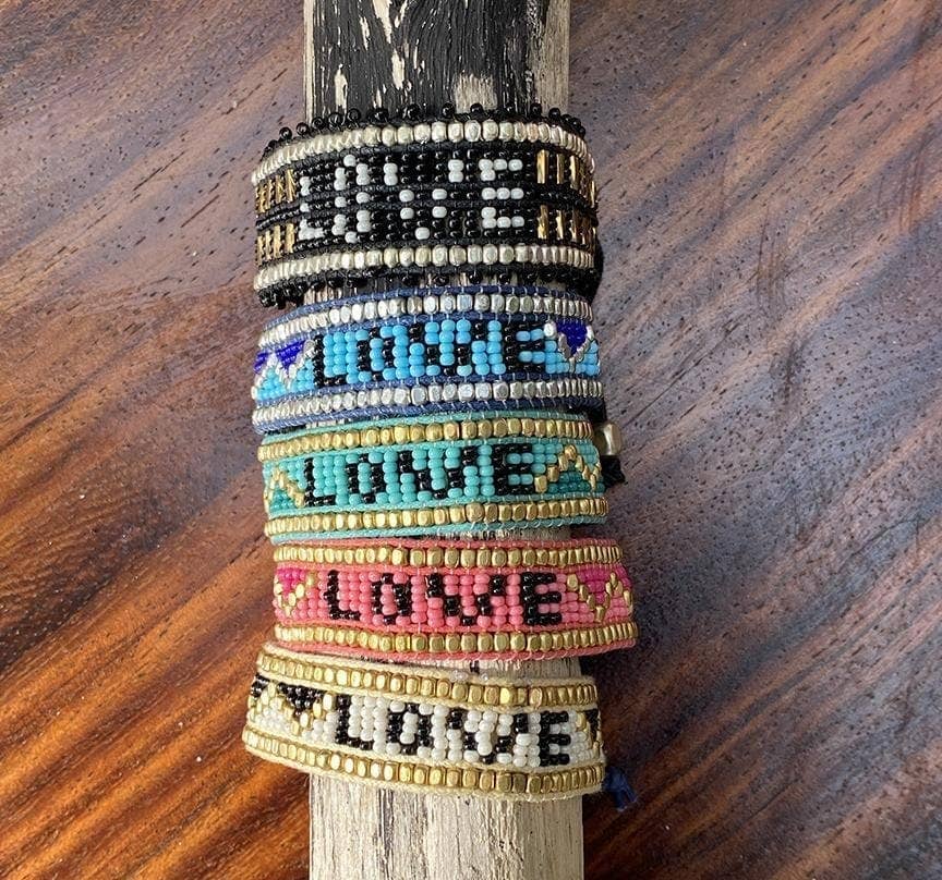 Taj LOVE Bracelet - White & Black