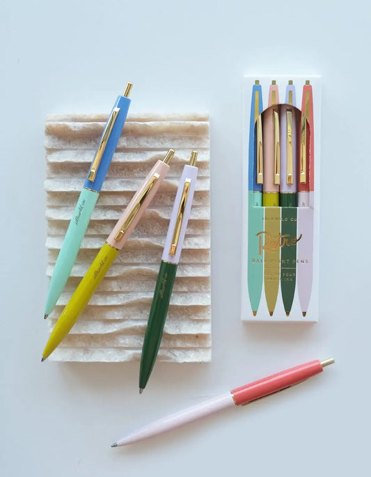 Rainbow Retro Pen Set