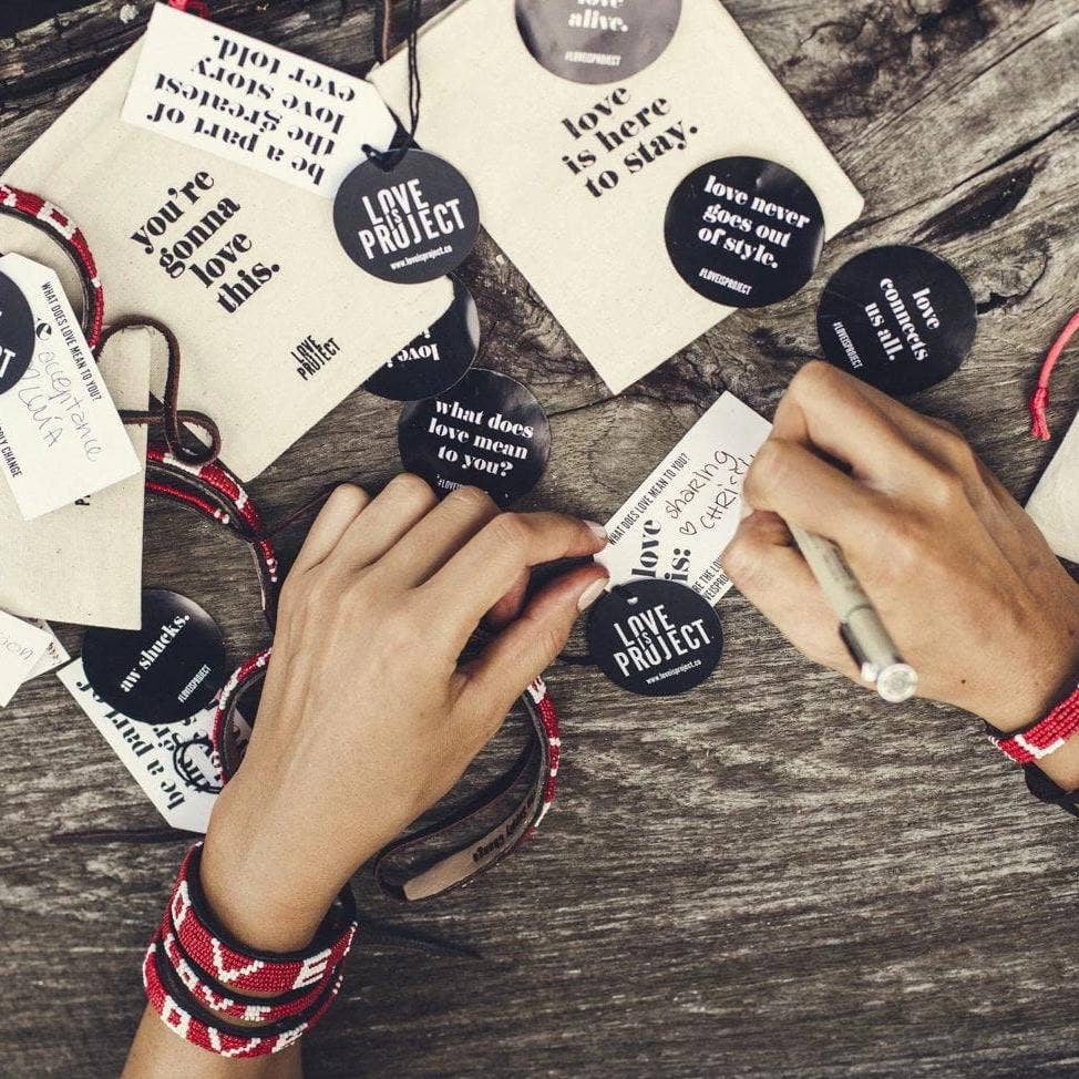 Skinny LOVE Bracelet - Red: Regular