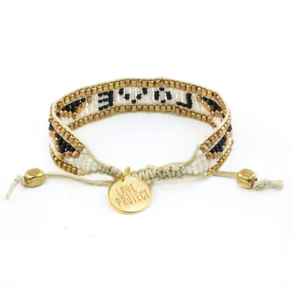 Taj LOVE Bracelet - White & Black