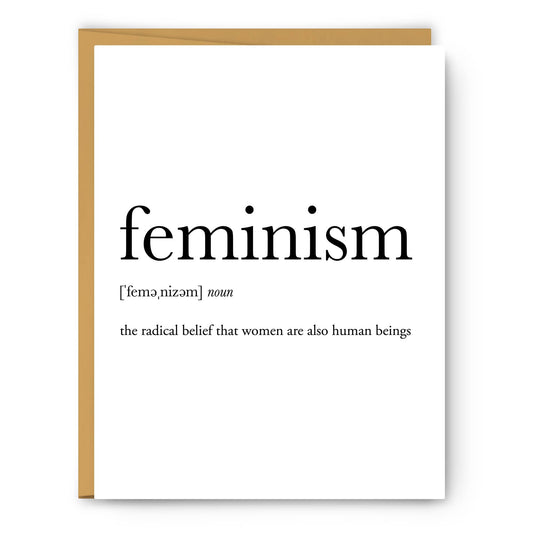 Feminism Definition - Everyday Card