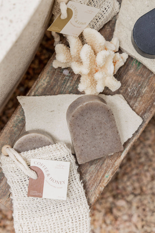 Coffee & Honey Handcrafted Coconut Oil Soap