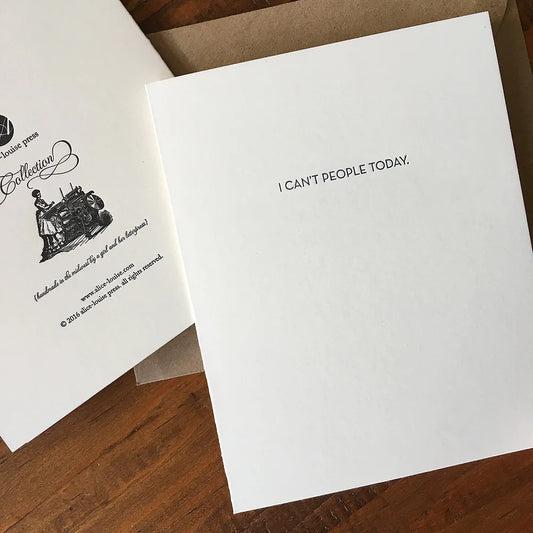Can't People Today Card