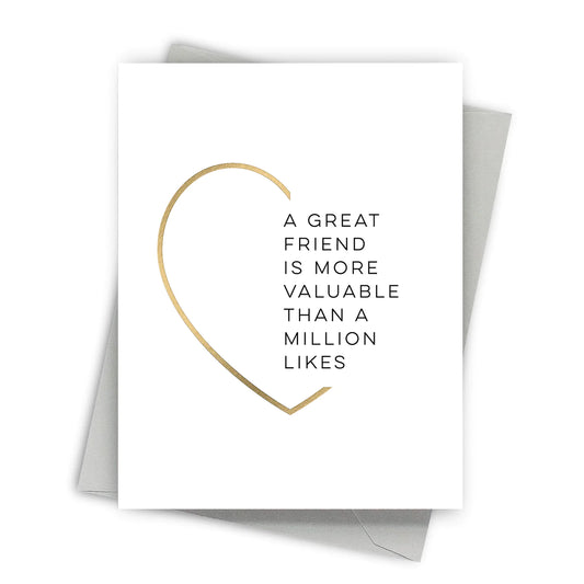 Friendly Likes Greeting Card