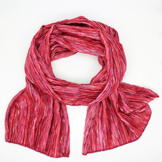 Scarf Cherry MultiColored Knit