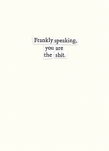 Frankly Speaking Card