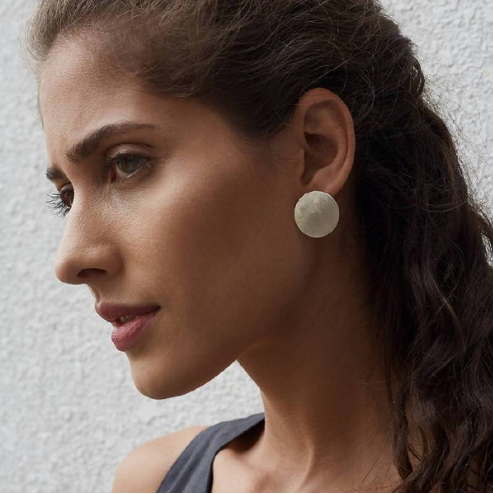 Earrings - Silver Matte